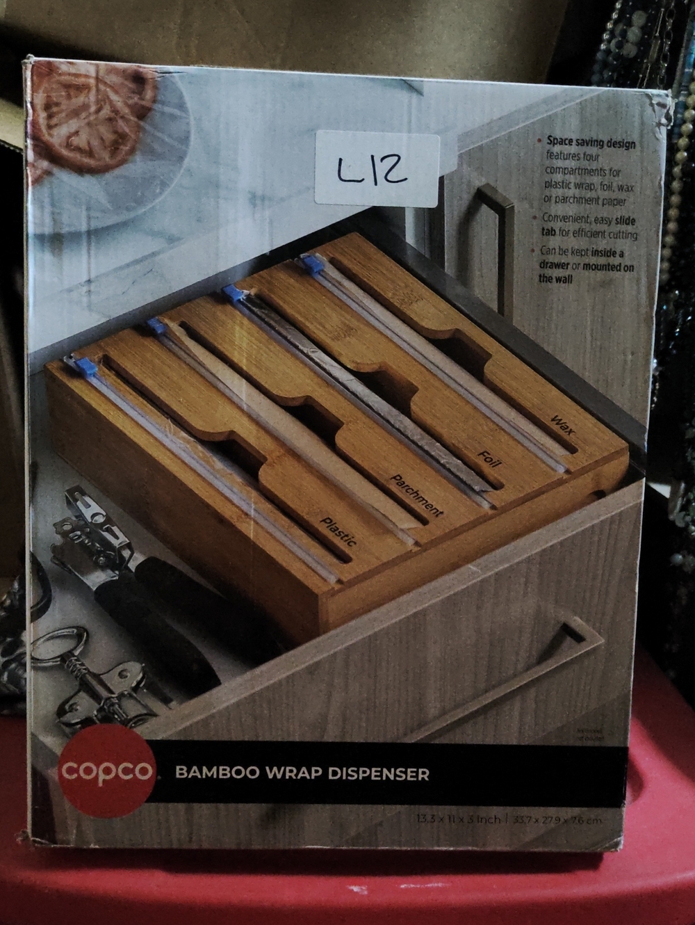 Copco Bamboo Wrap Dispenser - Natural Bamboo